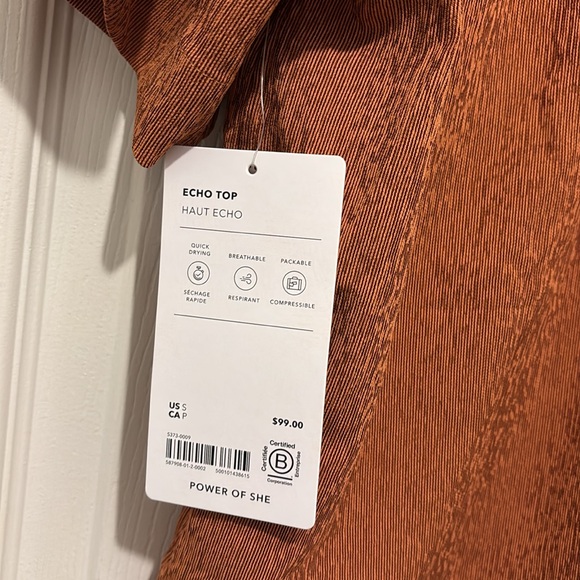 ‼️NWT‼️athleta echo top - Picture 5 of 5